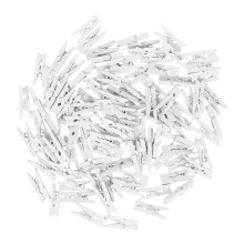 100 Pcs Mini Wooden Clothespins Clips for Hanging Photos, Crafts, Cards, and Decorations