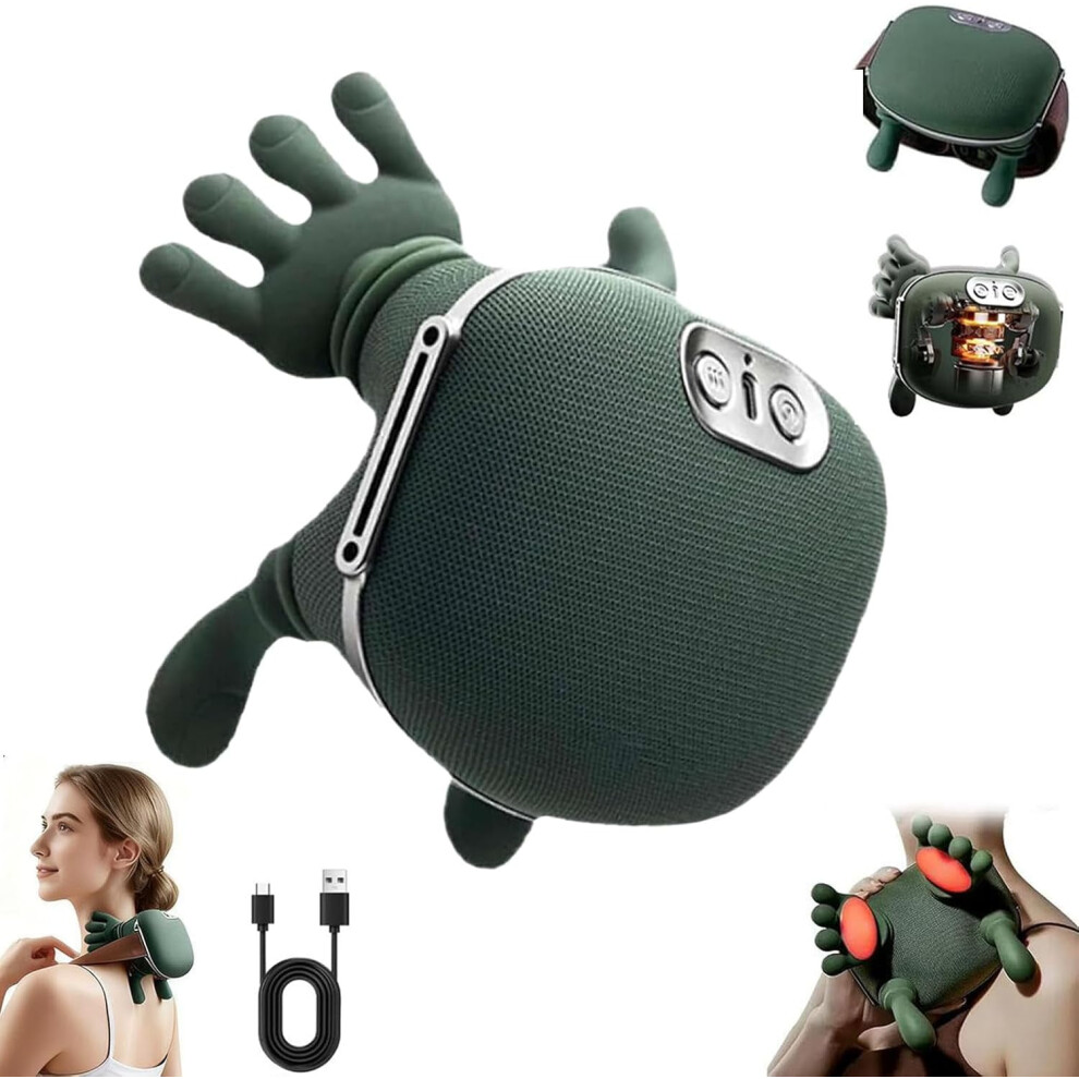 Green N7 Neck And Shoulder Massager With Heat