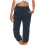 Γυναικείο Capris Cargo Plus Size – Casual, Ελαστικό, Ριχτό, Ίσιο Παντελόνι με Φαρδιά Πόδια και 1