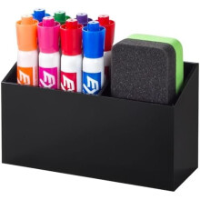 Magnetic Dry Erase Marker Holder Black Acrylic 1 Pack