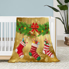 Couverture de Noël pour enfants 40x50, douce et moelleuse en polaire, légère, idéale pour les fêtes de fin d'année et l'hiver, pour filles,