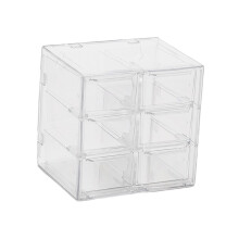 Mini-Schubladenschrank mit 6 Schubladen für Schreibtisch, Schminktisch, Zuhause/Büro – Herausnehmbare Schubladen für Bastelarbeiten und Schmuck