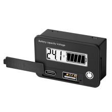 Tester di capacità e tensione della batteria 58,536,5 mm Verde