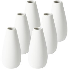 Weißes Keramikvasen-Set – Moderner Stil, 6-teilig