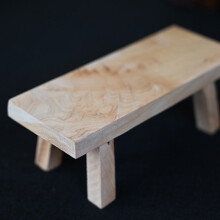 Homoyoyo1 Set Tabourets de pied en bois décoratifs pour intérieur et extérieur, kaki, 14 x 13 x 36 cm