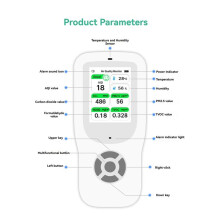 9in1 Air Quality Detector with Stand Real- Air Meter Test PM1.0 PM2.5 PM10 CO 2 HCHO Temperature Humidity with Alert
