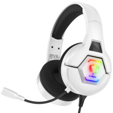 SOULBYTES Kabelgebundenes RGB-Gaming-Headset mit Mikrofon, LED-Beleuchtung und Stereo-Surround-Sound für PS4/PS5/PC/Laptop – Kompatibel mit