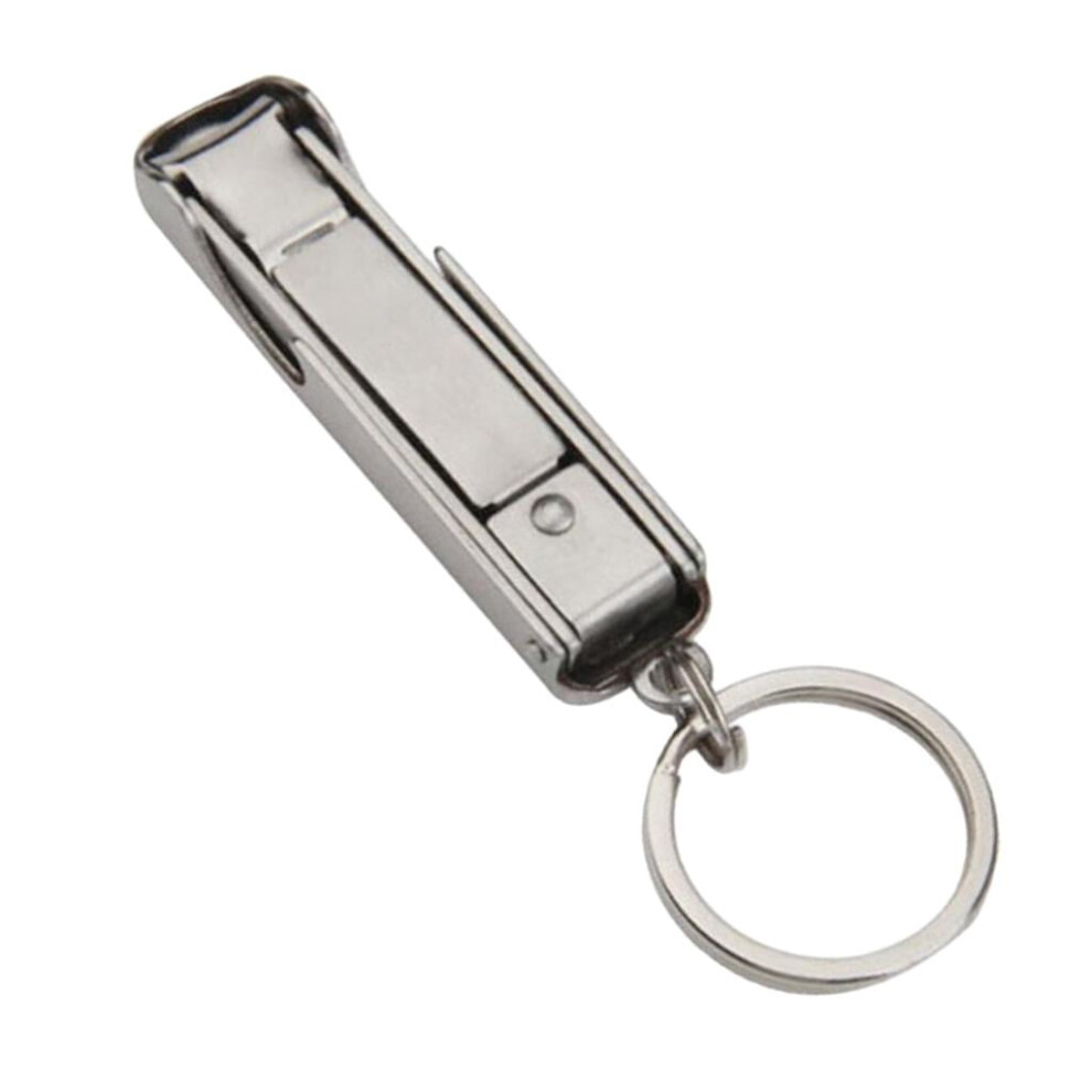 - Clippers Keychain, Mini Foldable Nail Cutter with Key Bottle Opener, Small