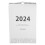 Λευκό Μηνιαίο Ημερολόγιο Τοίχου OUNONA 2023–2024 1