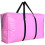 Extra Large Foldable Duffle Bag Pink 56x27x15 Inch 1 Pack 1