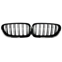 Grille de Capot Avant de Voiture à Double Lamelles pour Série 5 F10 F11 F18 520d 530d 540i 2010-2017 Nouveaux Accessoires Automobiles