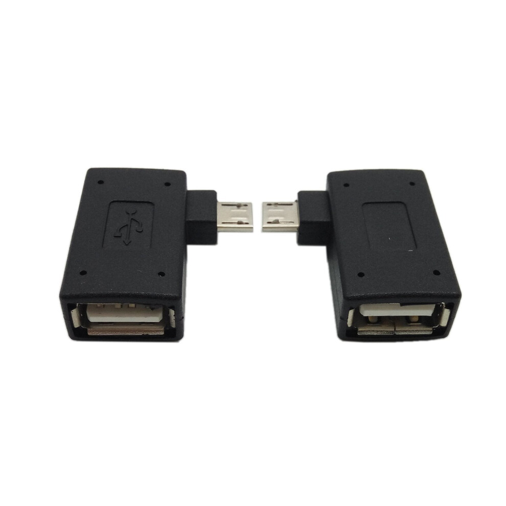 Micro Usb Otg Adapter Right-Angle With Power Supply 9450273277813