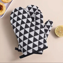 Gants de cuisine en lin doublés de coton – 1 paire