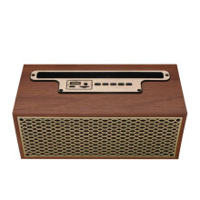 FM/AM Vintage Houten Graan  Luidspreker Draadloze Subwoofer Draagbare Radio Stereo Telefoonstandaard Luidspreker