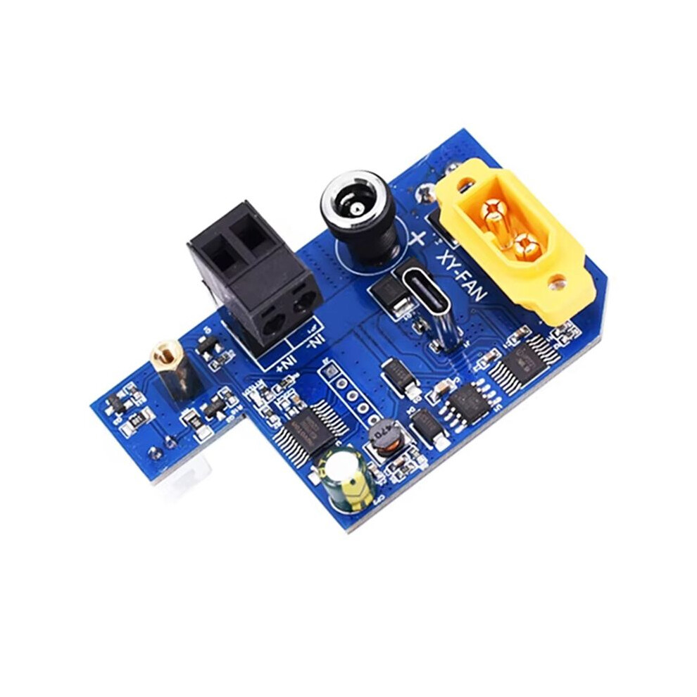 Multi Interface Power Input And Fan Control Board Various Power Supply Diy Module Three Gear Adjustment 6-70Vdc 6134220680217