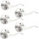 Dörrhandtag i borstad nickel, högerhänt, 5-pack 1