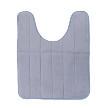 Capa de assento sanitário Homoyoyo em algodão cinza claro lavável, macia, confortável e elástica para banheiro.