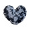 Housse de coussin tie-dye en forme de cœur 40x50cm 1