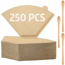 Cône de filtre à café n 4, paquet de 250, pour café filtre de 8 à 12 tasses.
