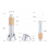 WDT Tool Espresso 6 Needles Espresso Distribution Tool with Base Telescopic Coffee Cloth Powder Needle A 5