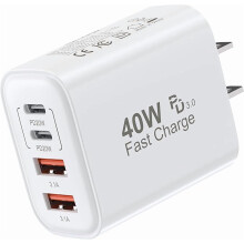 Cargador de pared USB-C de 4 puertos y 40 W para iPhone