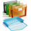 Transparenta expanderande plastmappar, 5-pack 1