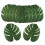 Σουπλά OUNONA Tropical Monstera Leaf Πράσινα 12 τεμάχια 1