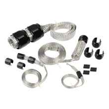 Car Braid Hose Sleeving Kit Universal Vacuum Fuel Radiator Heater Hose Sleeve Replace Parts Black