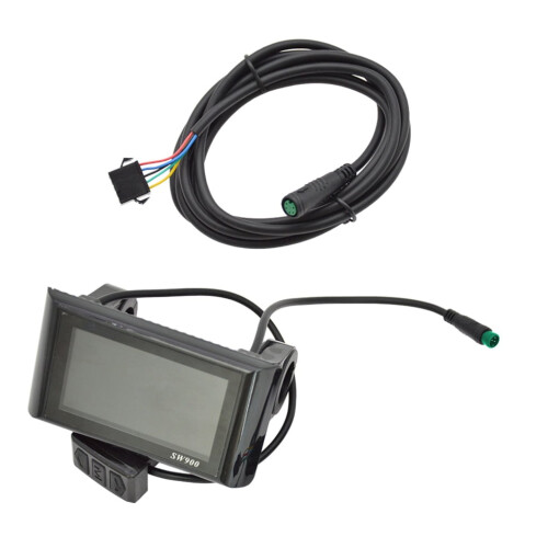 Electric Bike LED Display SW900 Bicycles Ebike Computer Speedometer Display