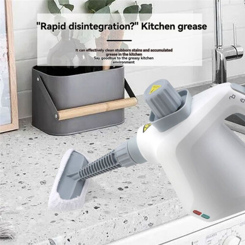 Handheld Pressurized Steam Cleaner with 9 Attachments Multi-Surface Steamer Deep Cleaning & Stain Removal EU Plug 2