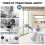 Handheld Pressurized Steam Cleaner with 9 Attachments Multi-Surface Steamer Deep Cleaning & Stain Removal EU Plug 4