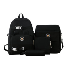 Ensemble de 4 sacs à dos scolaires – Sacs à dos en toile grande capacité, style universitaire, fournitures scolaires, compatibles avec tous les