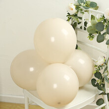 BalsaCircle50Beige12in Matte Pastelli Latex Ilmapallot