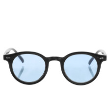 1 τεμάχιο γυαλιών ηλίου μόδας μαύρα πλαστικά στρογγυλά με προστασία UV για