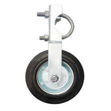 Gate Wheels for Wooden Gate, Gate Caster Spring Loaded for Metal Tube Swing Gate Heavy Duty, 220 Lbs Capacity, 6-Inch