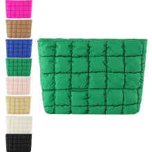 Prošívaná kabelka Clutch v jednobarevné barvě – velká kapacita pro ženy