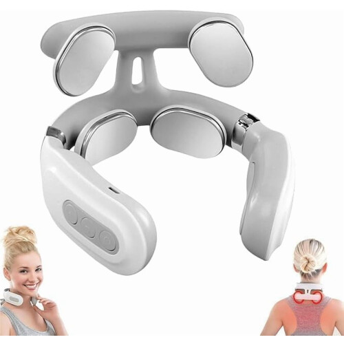 Massageador de pescoço Vitality Magic Pro 2.0 com 4 cabeças e 6 modos.