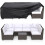 Capas para Móveis de Jardim, Capa Resistente e Impermeável para Móveis Externos, Capa para Conjunto de Sofá Modular, Mesa e Cadeiras, 282 cm (C) 1