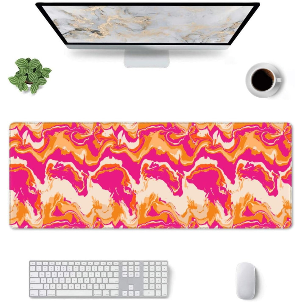 Liquid Psychedelic Mouse Pad 31.5X11.8 In Gaming Desk Mat 9329345499746