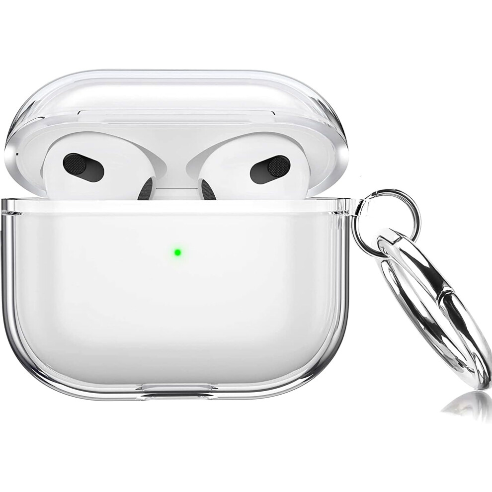 Clear Soft Tpu Shockproof Case For Compatible With Airpods 3Rd Generation, Transparent Protective Cover With Keychain 9485826367956