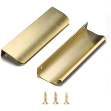 Poignées de bord en laiton brossé aluminium, 10 pièces, 15 cm (6 pouces)