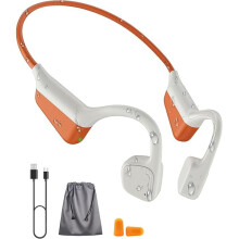 ZLC Open-Ear Bone Conduction Headphones, HiFi Stereo Bluetooth Earbuds with Mic, 18H Playtime, Noise Cancelling, Lightweight 27g — Compatible with