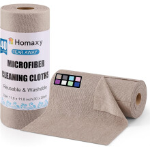 Herbruikbare microvezel schoonmaakdoekjes, 40 stuks (30 x 30 cm), superabsorberende en sneldrogende keukendoekjes voor diverse oppervlakken.