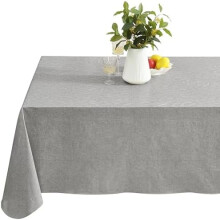 Napa Leaf Sage Green vinyylipöytäliina, 180 cm, pyöreä