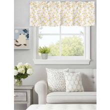 Farm Yellow Flower Valance 60x18in Rod Pocket Country