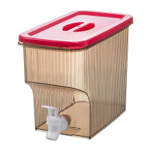 Distributeur de boissons étanche de 3,9 L avec robinet – Rouge, pour la maison, les fêtes, les restaurants, les bars et les buffets