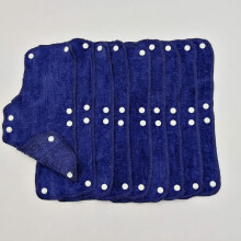 Black Sweatband for Hard Hat Washable Velvet Terry Cotton Hard Hat Liner NAEE snap on (6)