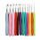 Ensemble de 12 crochets en aluminium avec tailles à code couleur 1
