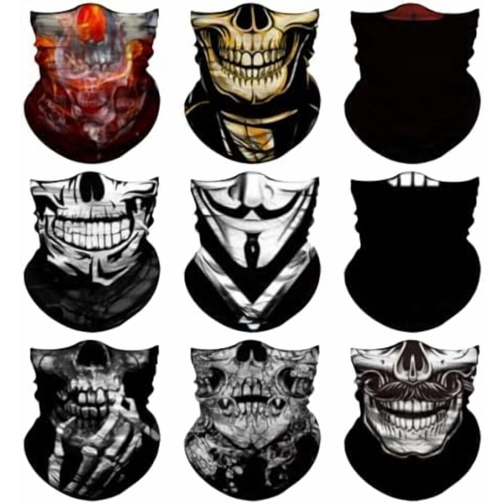 Neck Gaiter Face Mask Men Women,Seamless Bandana Rave Face Cover Scarf Mask,Balaclava,Headband, Head Wrap,Headwear 9181073211676
