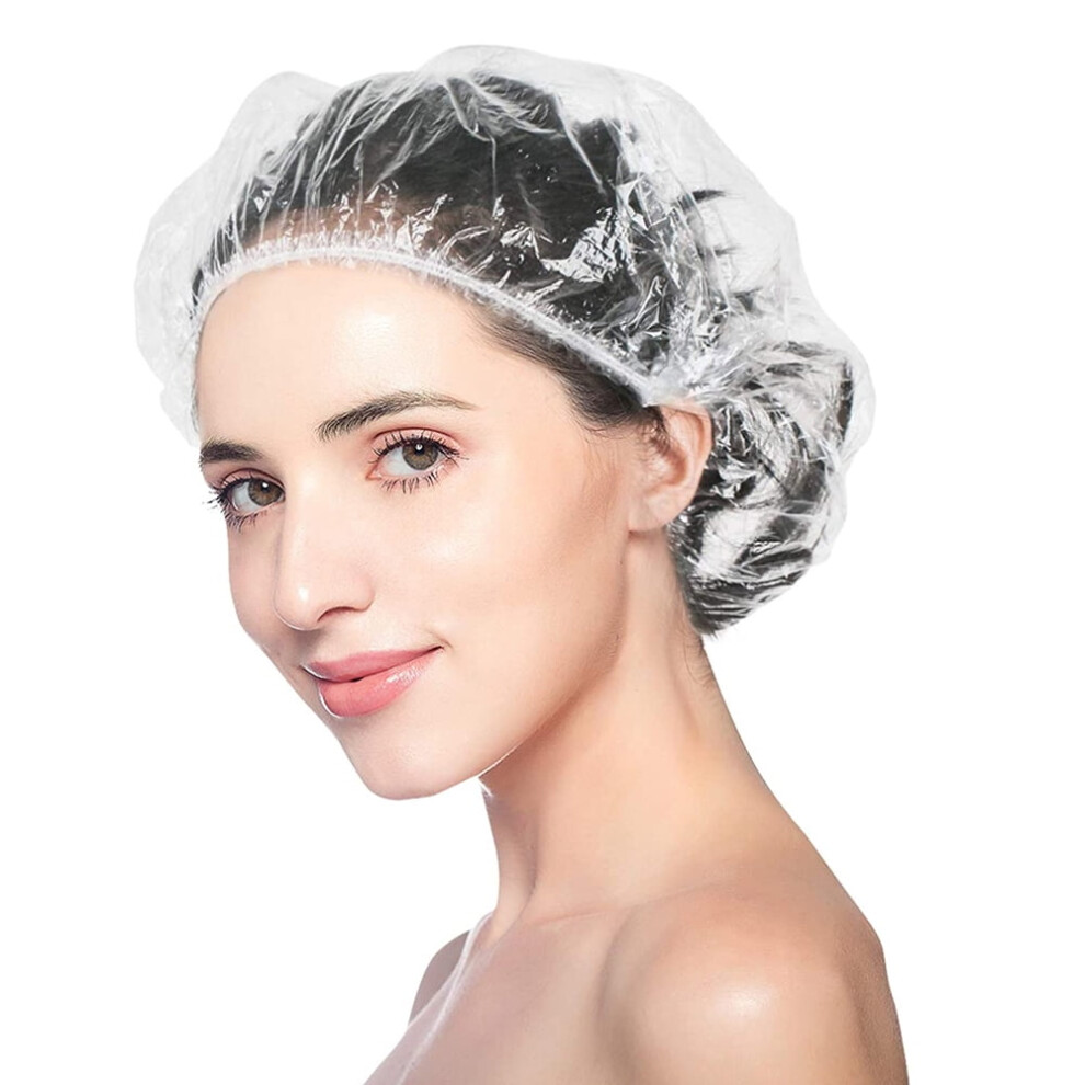 100 Pack Disposable Waterproof Shower Caps
